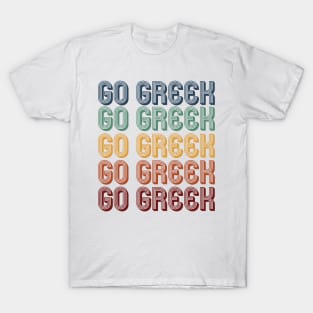 Retro Go Greek! T-Shirt